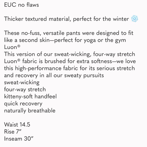 Lululemon Wunder Under Pant III Coco Pique Black White - low to mid rise - Picture 10 of 10